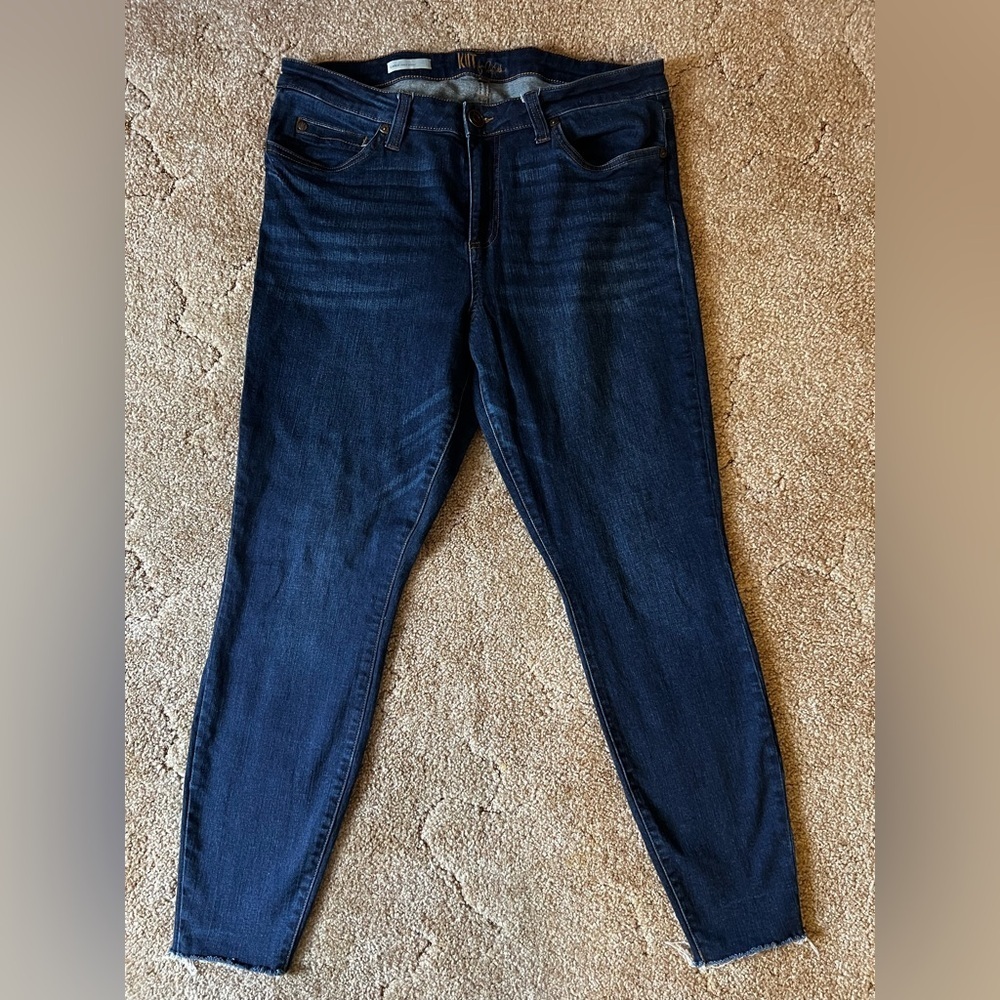 Kut from the Kloth Carlo Ankle Skinny Jeans in Deep Indigo